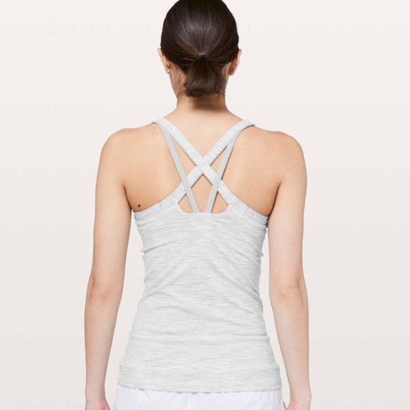 Lululemon Rally Your Heart Tank Grey and White - Picture 2 of 8